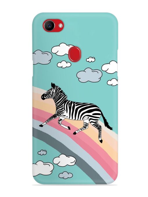 Running Zebra Snap Case for Oppo F7 Zapvi