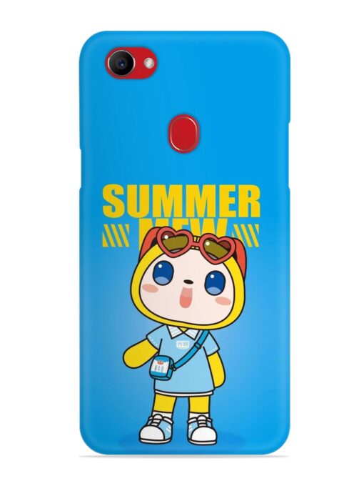 Summer Mew Cartoon Snap Case for Oppo F7