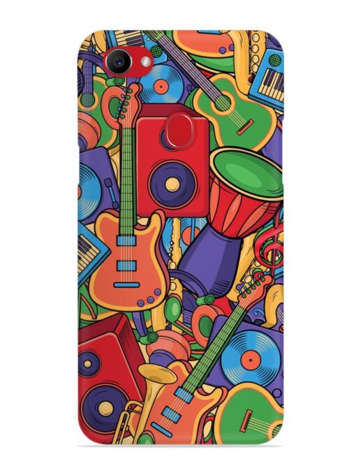 Colorful Music Art Snap Case for Oppo F7 Zapvi