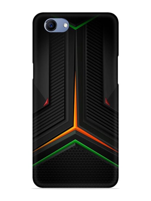 Orange Triangle Light Snap Case for Oppo F7 Youth Zapvi