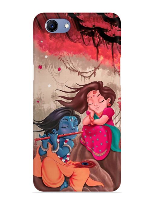 Radhe Krishna Water Art Snap Case for Oppo F7 Youth Zapvi