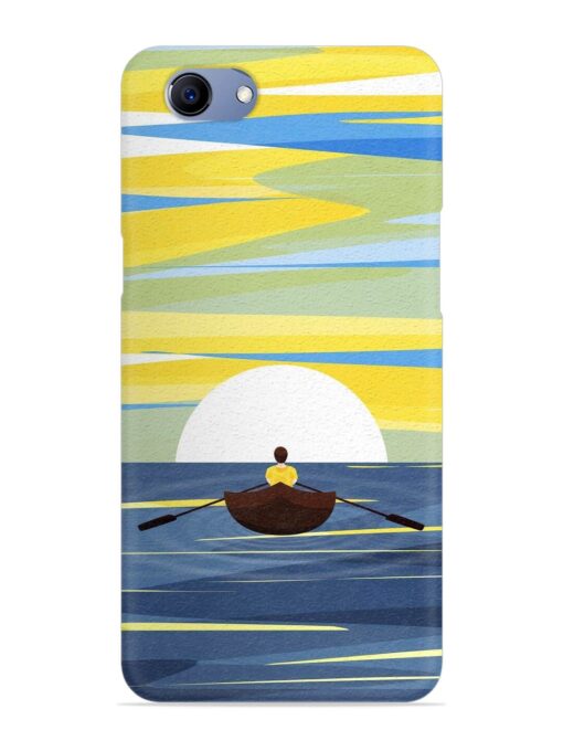 Rowing Person Ferry Paddle Snap Case for Oppo F7 Youth Zapvi