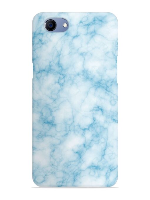 Blue White Natural Marble Snap Case for Oppo F7 Youth Zapvi