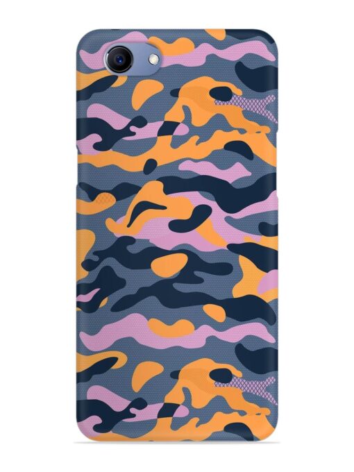 Camouflage Army Military English Orange Art Snap Case for Oppo F7 Youth