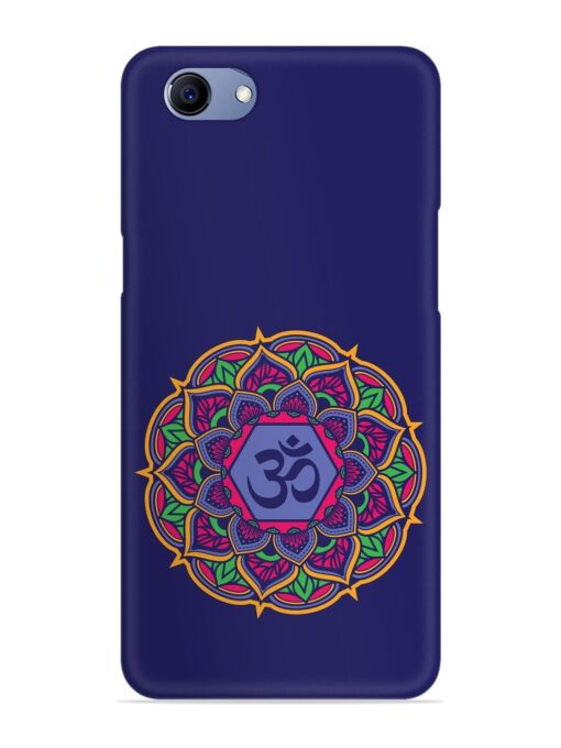 Om Mandala Art Blue Snap Case for Oppo F7 Youth Zapvi