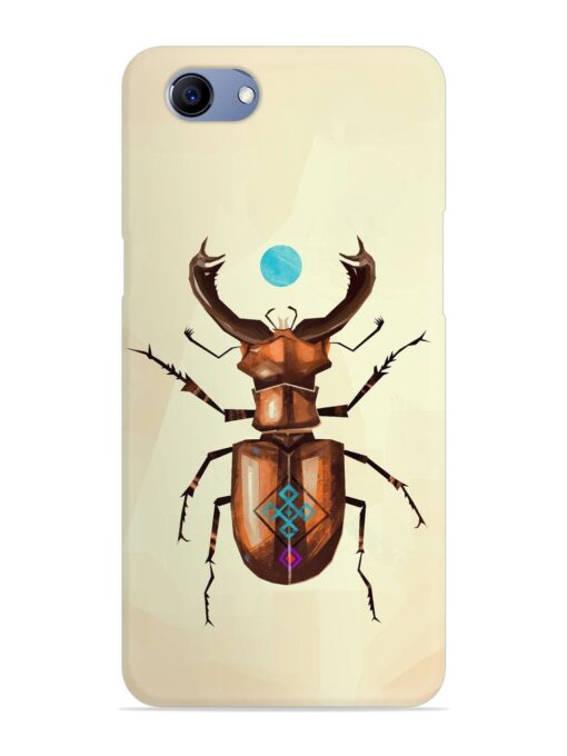 Stag Beetle Vector Snap Case for Oppo F7 Youth Zapvi