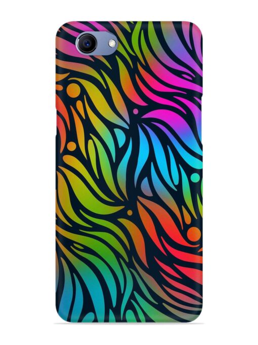 Abstract Leaf Design Snap Case for Oppo F7 Youth Zapvi