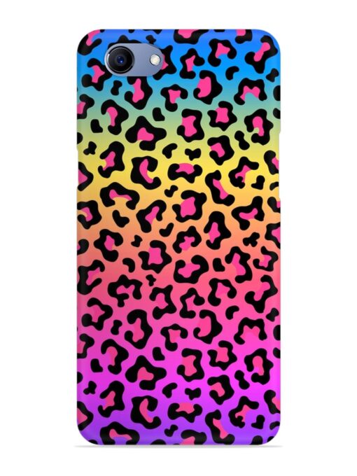 Neon Rainbow Colored Snap Case for Oppo F7 Youth Zapvi