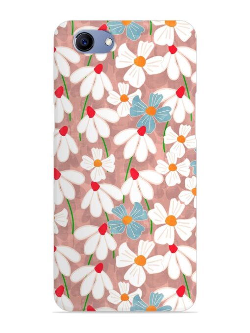 Abstract Petal Flowers Snap Case for Oppo F7 Youth Zapvi