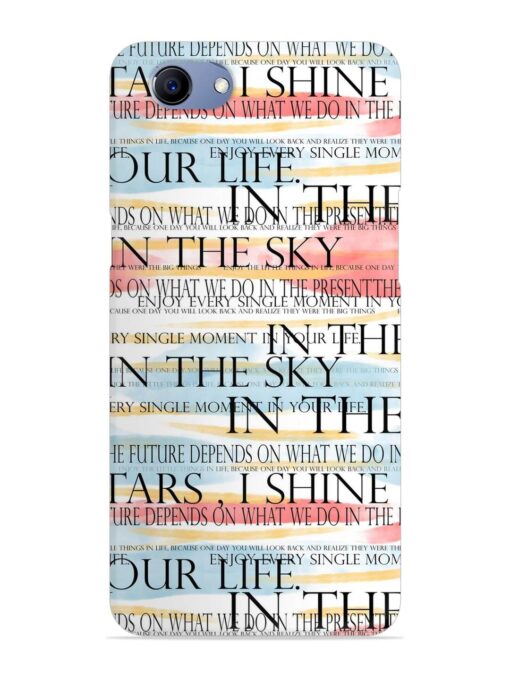 Seamless Slogans Pattern Snap Case for Oppo F7 Youth Zapvi