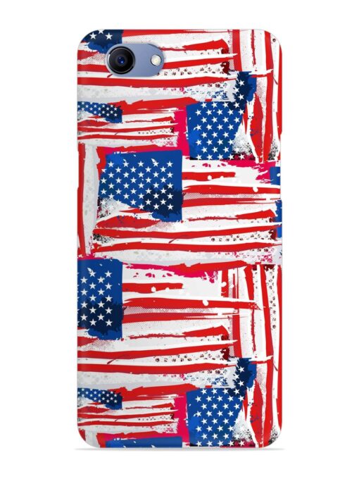 Usa Flag Seamless Snap Case for Oppo F7 Youth Zapvi