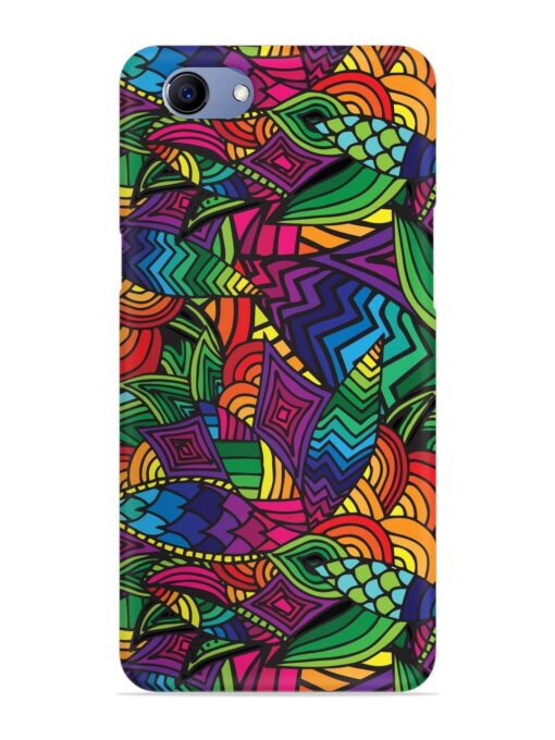 Abstract Multicolor Seamless Snap Case for Oppo F7 Youth Zapvi