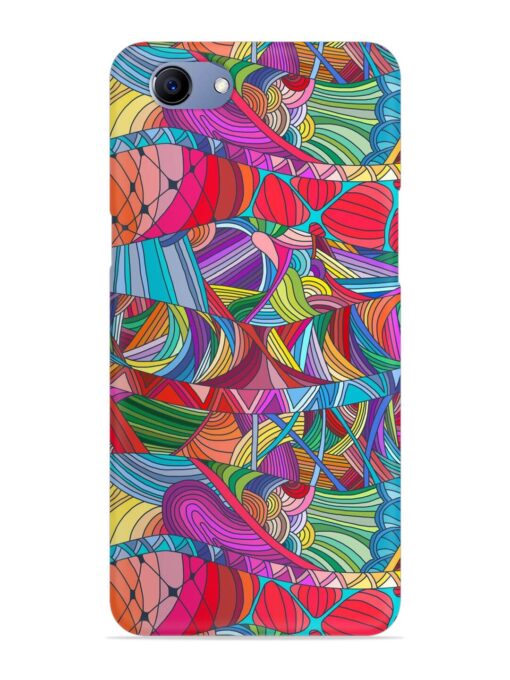 Seamless Patterns Hand Drawn Snap Case for Oppo F7 Youth Zapvi