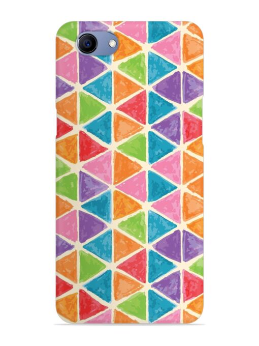 Seamless Colorful Isometric Snap Case for Oppo F7 Youth Zapvi