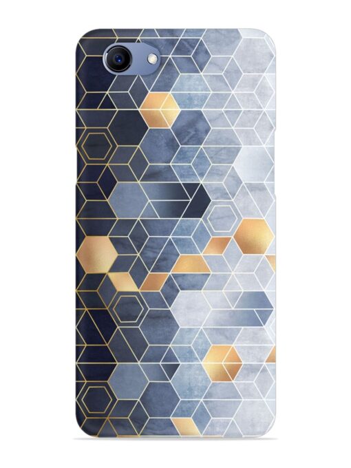 Geometric Abstraction Hexagons Snap Case for Oppo F7 Youth Zapvi