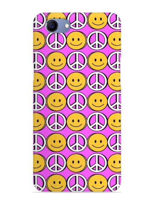 Smiley Face Peace Snap Case for Oppo F7 Youth