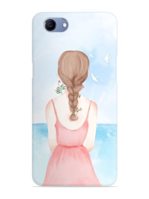 Watercolor Girl Vector Snap Case for Oppo F7 Youth