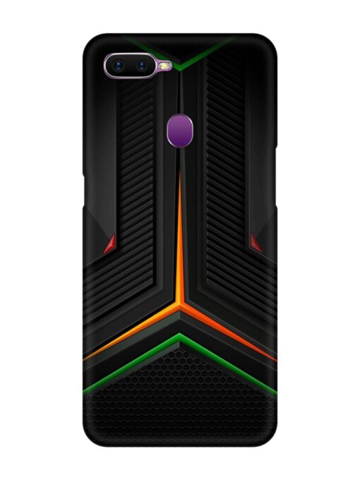 Orange Triangle Light Snap Case for Oppo F9 Zapvi