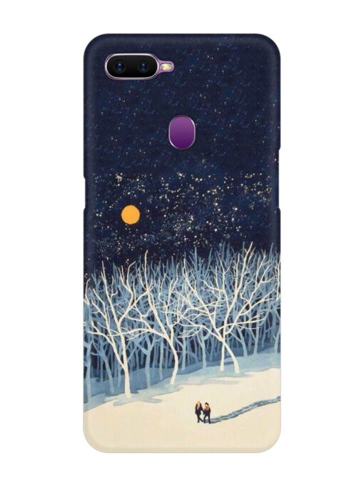 Full Moon Snowshoe Tour Snap Case for Oppo F9 Zapvi