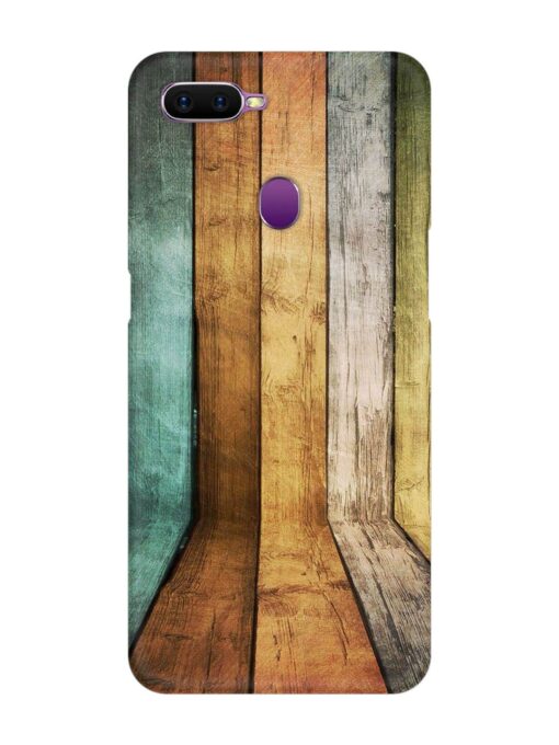 Wooden Realistic Art Snap Case for Oppo F9 Zapvi