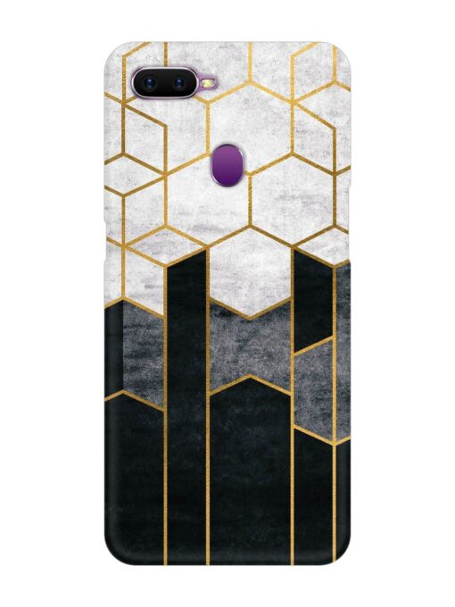 Cube Marble Art Snap Case for Oppo F9 Zapvi