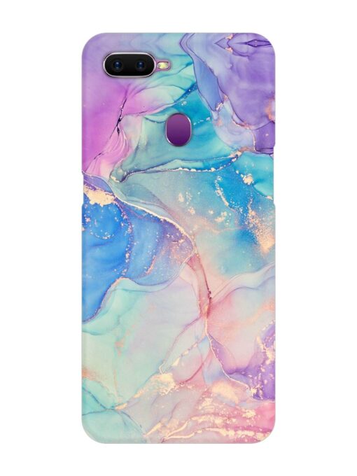 Alcohol Ink Colors Snap Case for Oppo F9 Zapvi