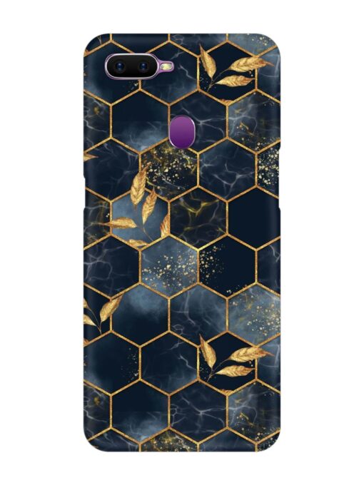 Marble Hexagon Seamless Snap Case for Oppo F9 Zapvi