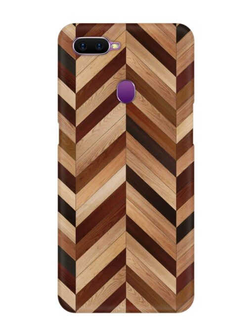 Seamless Wood Parquet Snap Case for Oppo F9 Zapvi