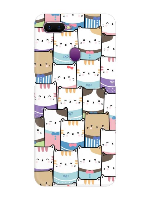 Cute Adorable Cat Snap Case for Oppo F9 Zapvi