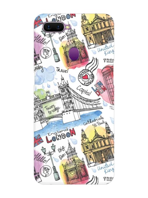 Vector London Landmark Snap Case for Oppo F9 Zapvi