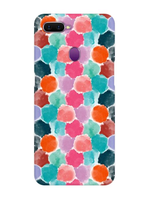 Colorful Seamless Pattern Snap Case for Oppo F9 Zapvi