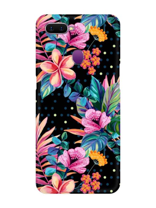 Seamless Floral Pattern Snap Case for Oppo F9