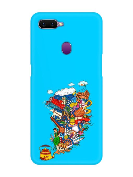 Vector Design Indian Snap Case for Oppo F9