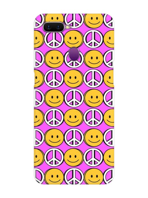 Smiley Face Peace Snap Case for Oppo F9