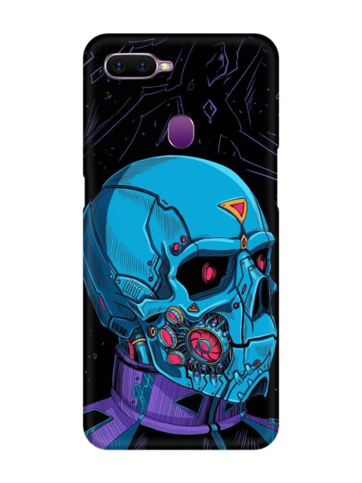 Skull Robo Vector Snap Case for Oppo F9 Zapvi