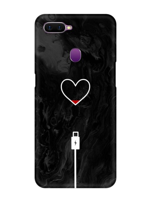 Heart Charging Vector Snap Case for Oppo F9 Zapvi