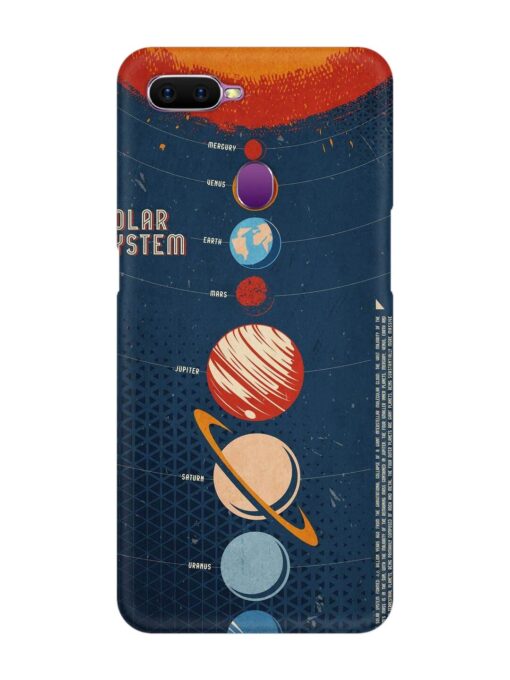 Solar System Vector Snap Case for Oppo F9 Zapvi