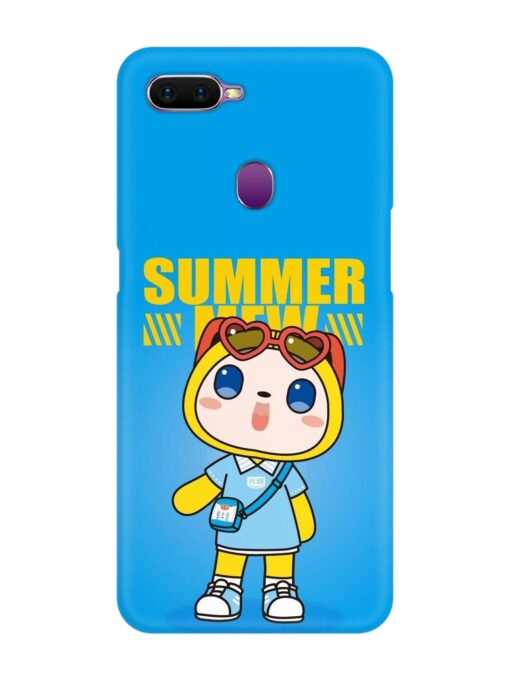 Summer Mew Cartoon Snap Case for Oppo F9 Zapvi