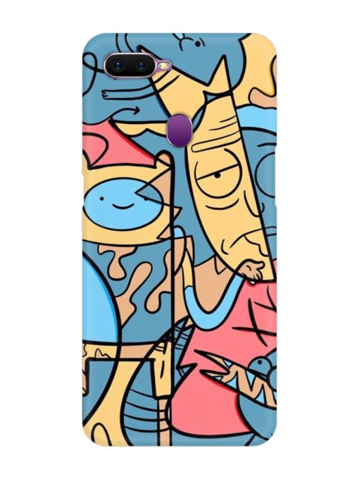 Silly Face Doodle Snap Case for Oppo F9