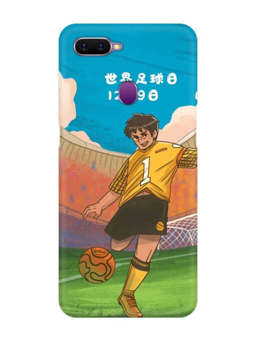 Soccer Kick Snap Case for Oppo F9 Zapvi