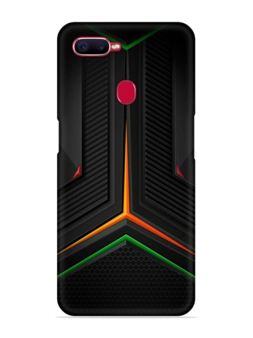 Orange Triangle Light Snap Case for Oppo F9 Pro Zapvi