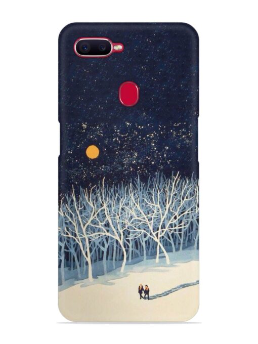 Full Moon Snowshoe Tour Snap Case for Oppo F9 Pro Zapvi