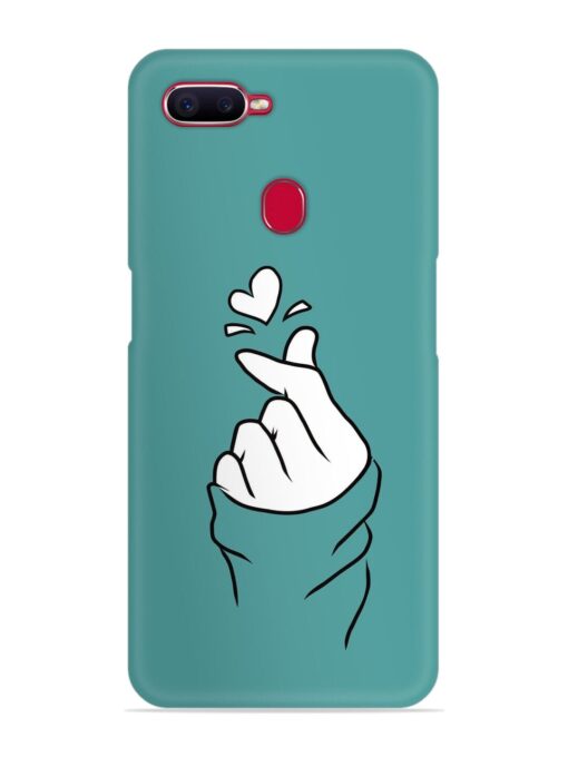 Korean Heart Sign Art Snap Case for Oppo F9 Pro