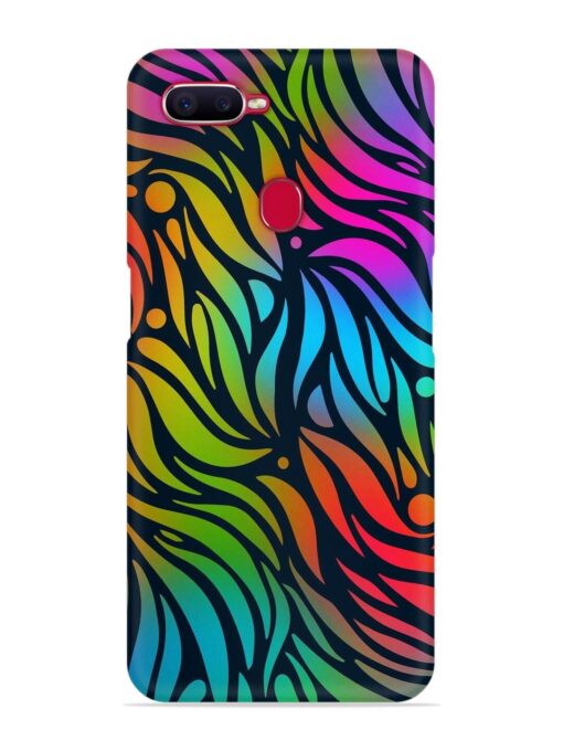 Abstract Leaf Design Snap Case for Oppo F9 Pro Zapvi