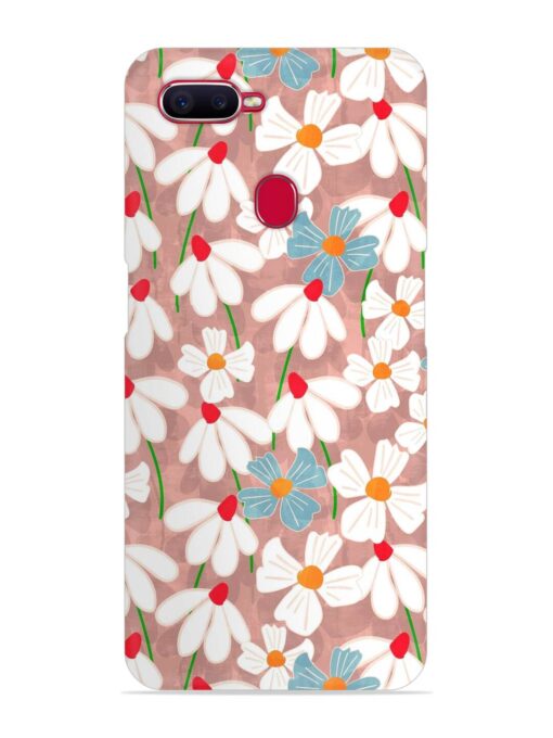 Abstract Petal Flowers Snap Case for Oppo F9 Pro Zapvi