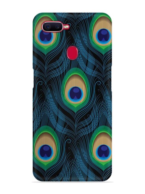 Seamless Pattern Peacock Snap Case for Oppo F9 Pro Zapvi