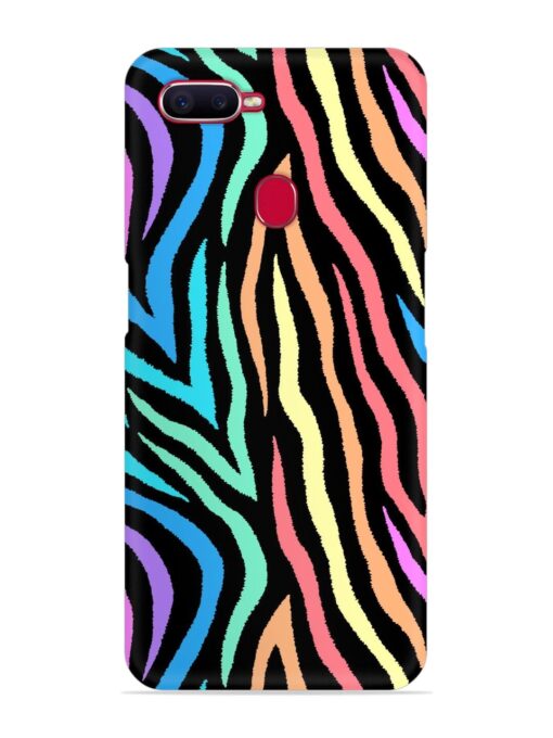 Colorful Abstract Zebra Snap Case for Oppo F9 Pro