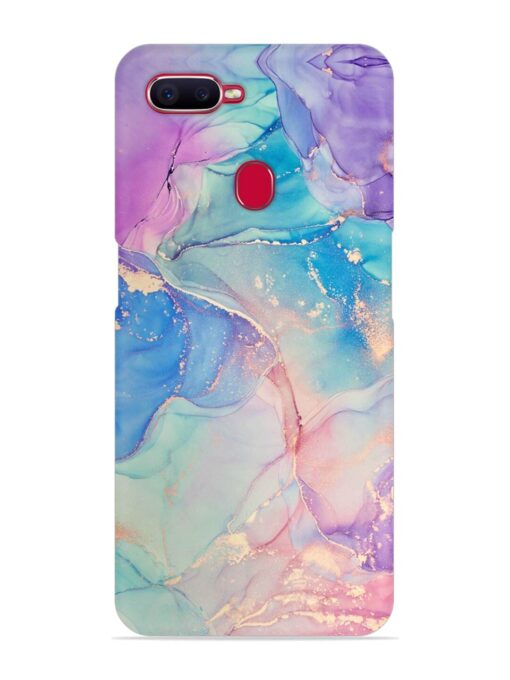 Alcohol Ink Colors Snap Case for Oppo F9 Pro Zapvi