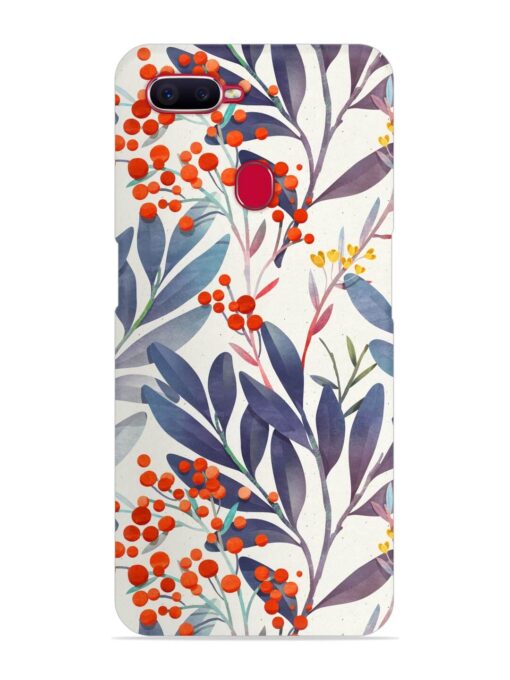 Seamless Floral Pattern Snap Case for Oppo F9 Pro