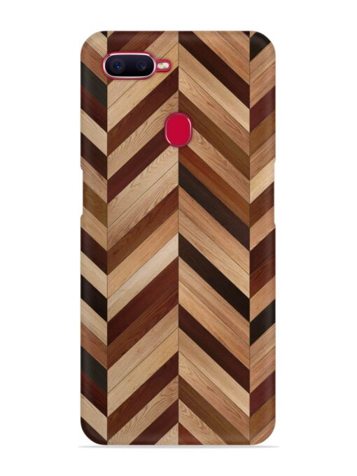 Seamless Wood Parquet Snap Case for Oppo F9 Pro Zapvi